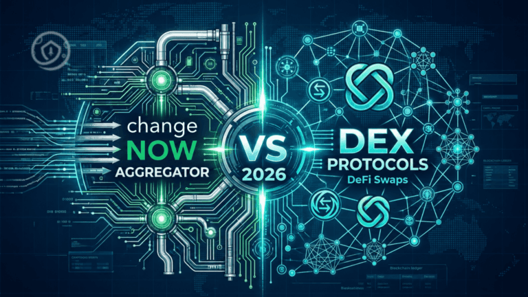 ChangeNOW vs DeFi Swaps 2026: CeFi Aggregator vs DEX Protocols Compared