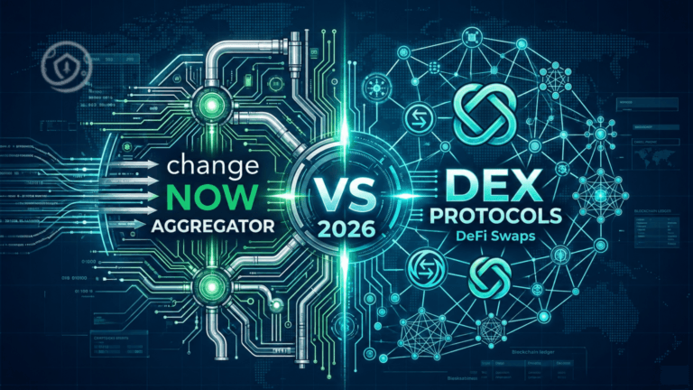 ChangeNOW vs DeFi Swaps 2026: CeFi Aggregator vs DEX Protocols Compared