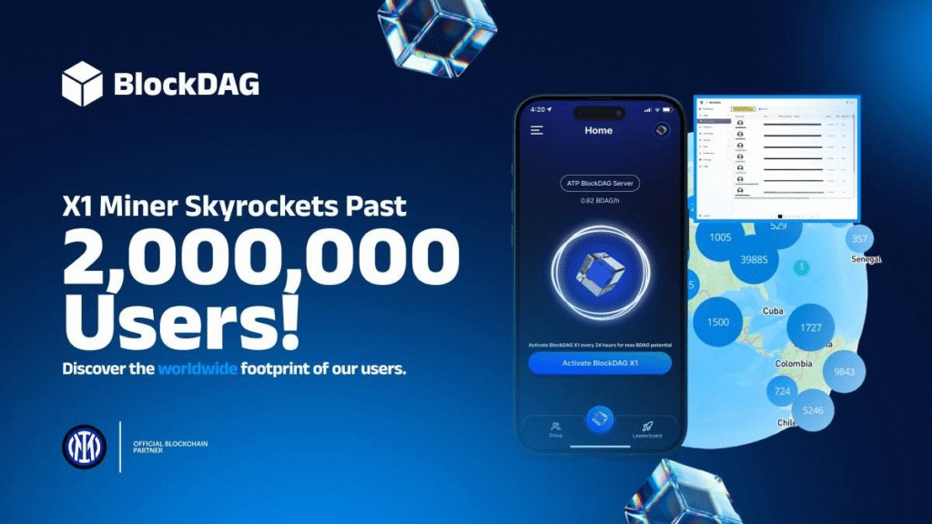 XRP Drops, Tron Targets $0.35, & BDAG’s X1 App Reaches 2M Users