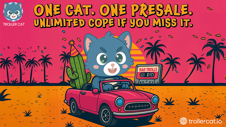 Troller Cat Soaring: Best Meme Coin Presale to Buy This Week