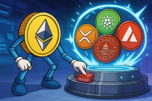 Ethereum ETF Triggers Rotation — XRP, ADA, AVAX, MAGACOIN