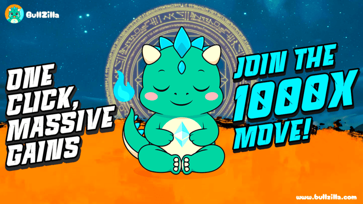 Colorful advertisement for BullZilla