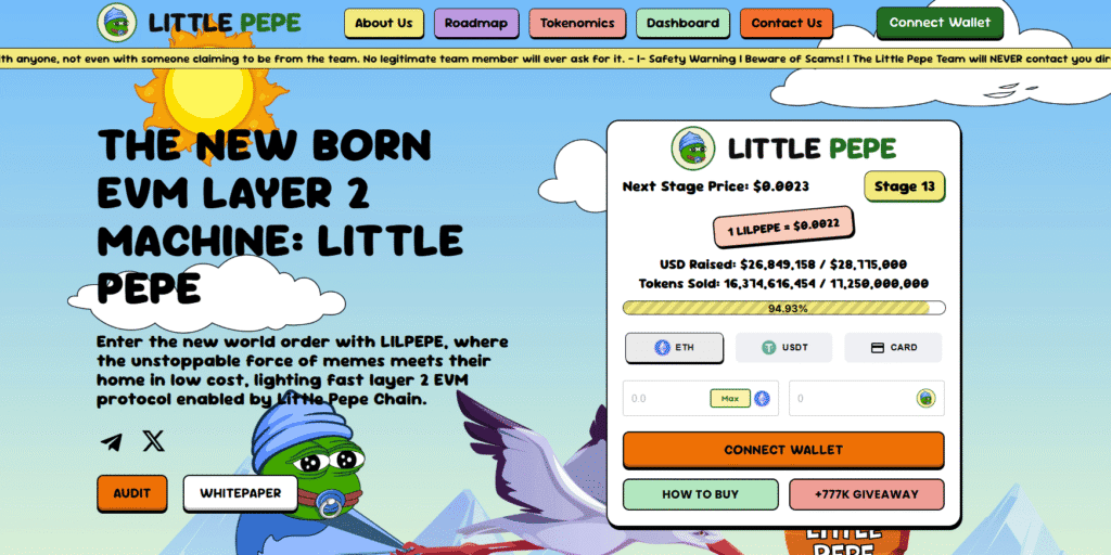Top Meme Coin Presales to Watch in 2025: Staking Rewards, Layer 2 Utility and Massive ROI 7 Little Pepe ($LILPEPE): Zero-Tax Layer 2 Meme Chain for Blowing-Up Community Launches