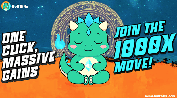 BullZilla promoting a staking opportunity