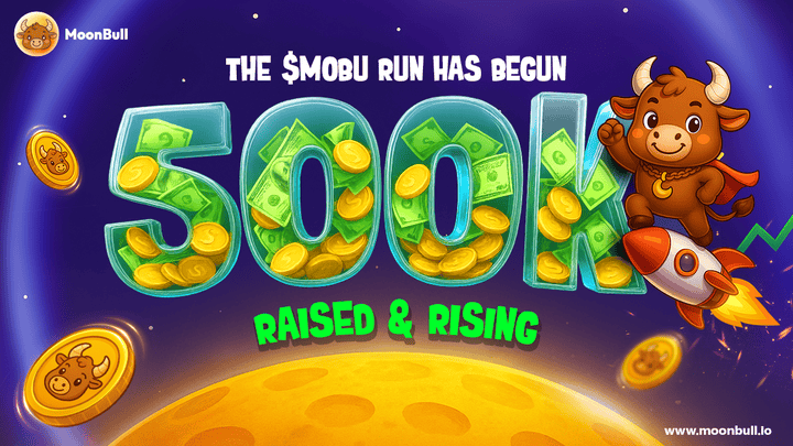 Promotional banner for MoonBull