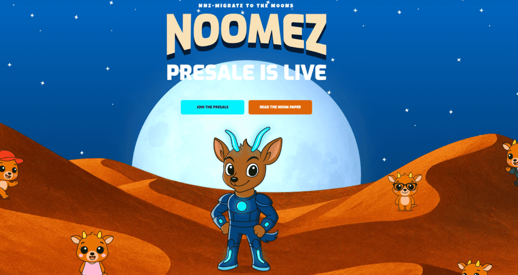 Noomez promoting a staking opportunity