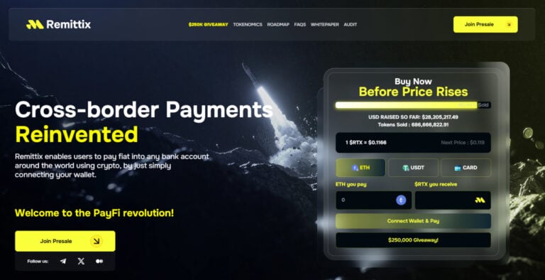 Solana Market Activity Strengthens as Remittix Expands Crypto-to-Fiat Settlement Infrastructure