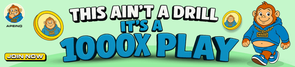 Apeing promotional graphic