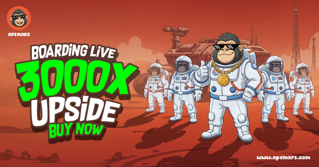 Baby Doge Coin Drops 2.8% as Dogecoin Holds $24.7B, While APEMARS Presale Targets 26,500% ROI – 1000x Meme Coins