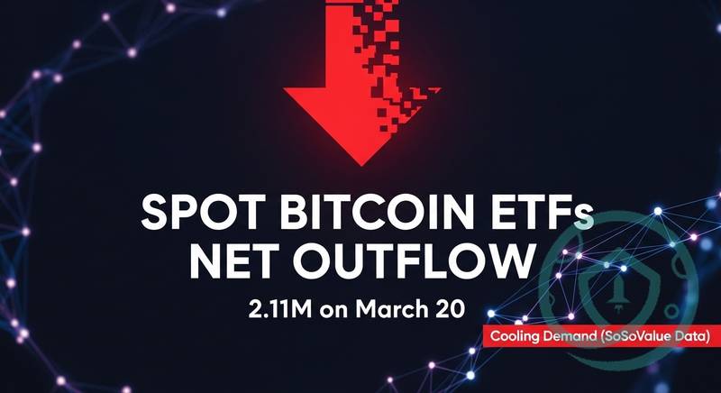 Spot Bitcoin ETFs Post $52.11M Net Outflow on March 20 as SoSoValue Data Signals Cooling Demand
