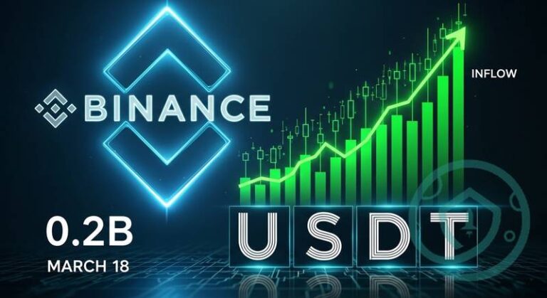 CryptoQuant: Binance Saw $2.2B USDT Net Inflow on March 18