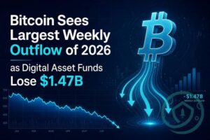 Bitcoin Sees Largest Weekly Outflow of 2026 as Digital Asset Funds Lose .47B Thumbnail