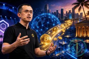 CZ Says 70% to 80% of Capital Remains in Blockchain at Consensus Miami 2026