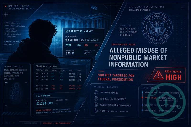 DOJ Charges Google Engineer Over Alleged .2M Polymarket Insider Trading Thumbnail