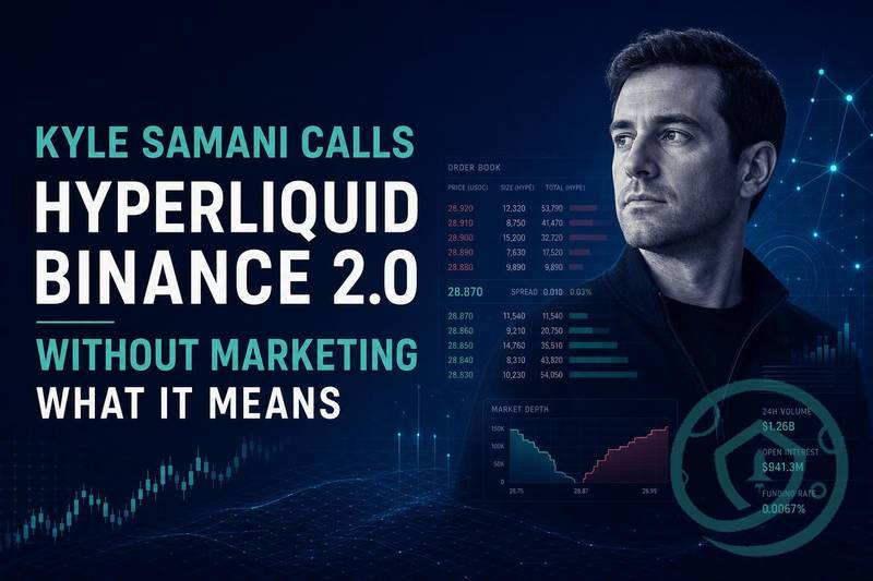 Kyle Samani Calls Hyperliquid ‘Binance 2.0’ Without Marketing: What It Means