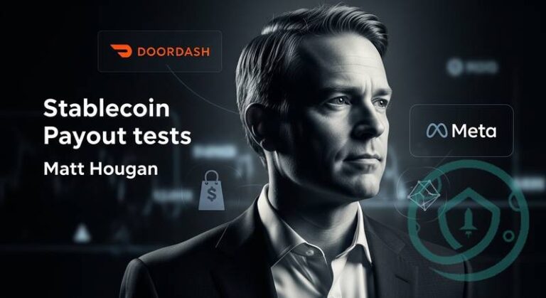 Bitwise CIO Matt Hougan Says DoorDash and Meta Stablecoin Tests Could Drive Adoption