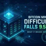 Bitcoin Mining Difficulty Falls 9.55%: What It Means for Miners Thumbnail
